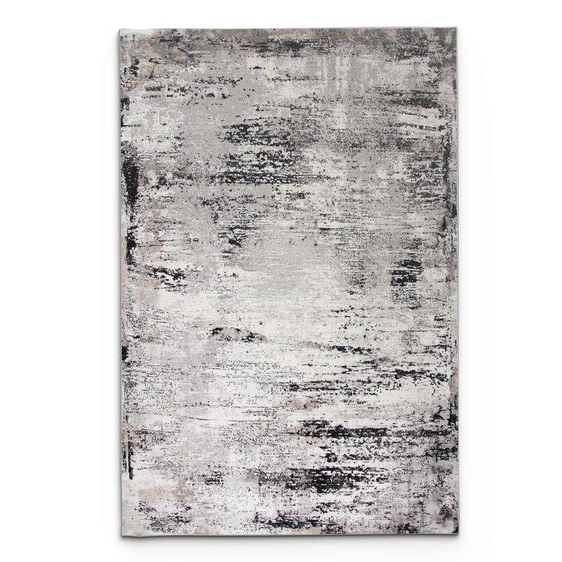 Merry Grey Black Rug MR267