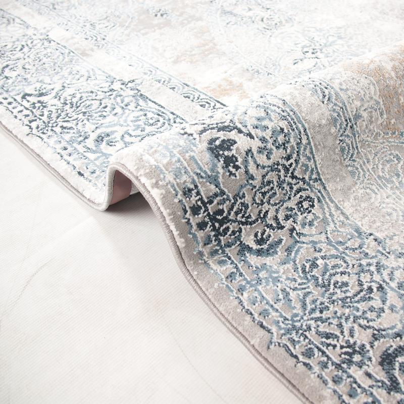 Merry Grey Navy Rug MR249