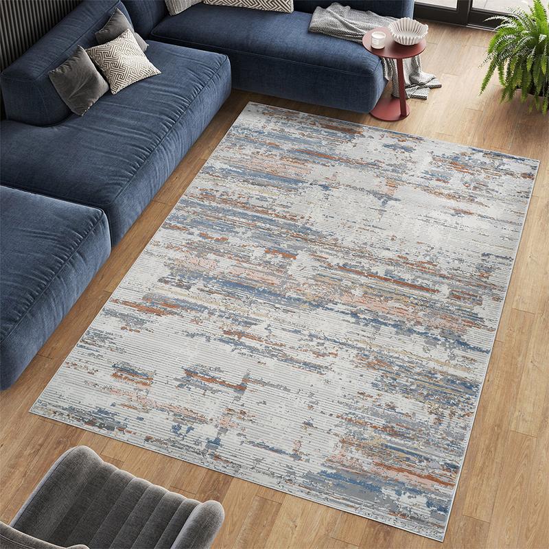 Rainbow Cream Grey Rug - 25030A