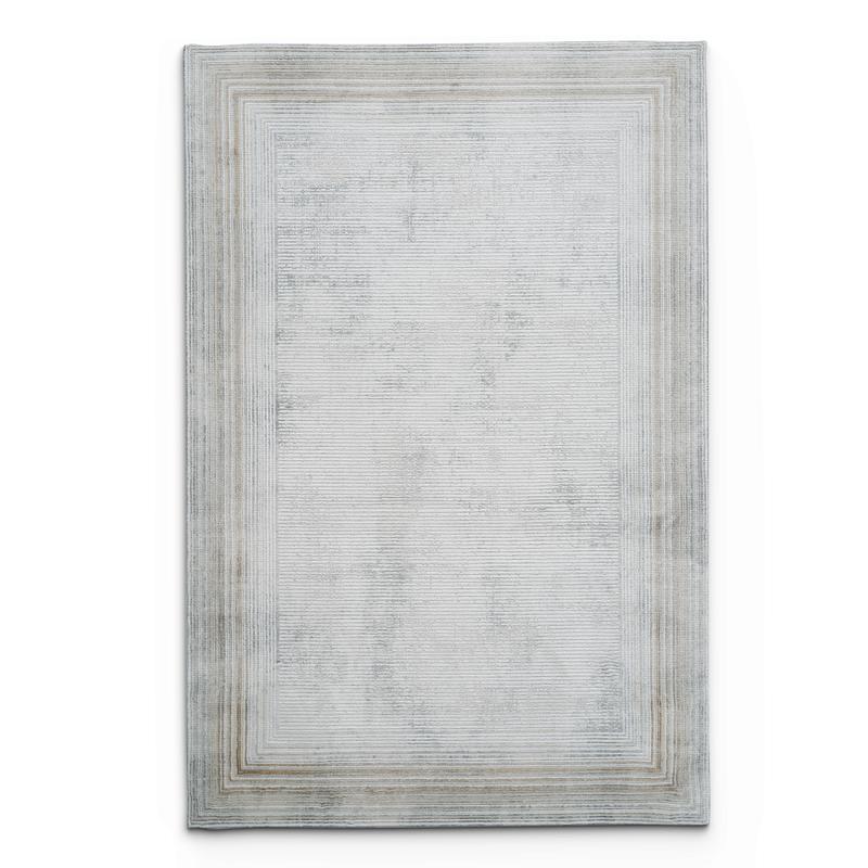 Amber Cream Light Grey Rug - 31366A - Kristal Carpets