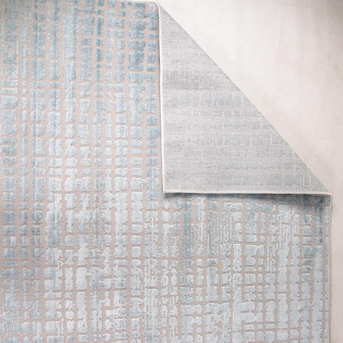 Rainbow Stone Pattern Blue Rug - Kristal Carpets