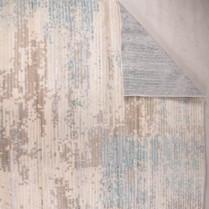 Rainbow Trace Cloud Pattern Beige Rug - Kristal Carpets