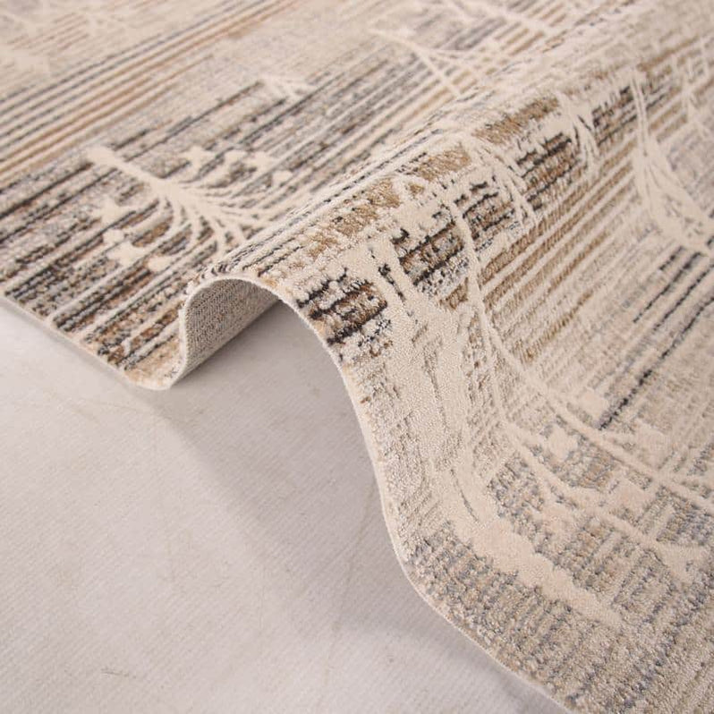 Random Tree Pattern Beige Rug - Kristal Carpets