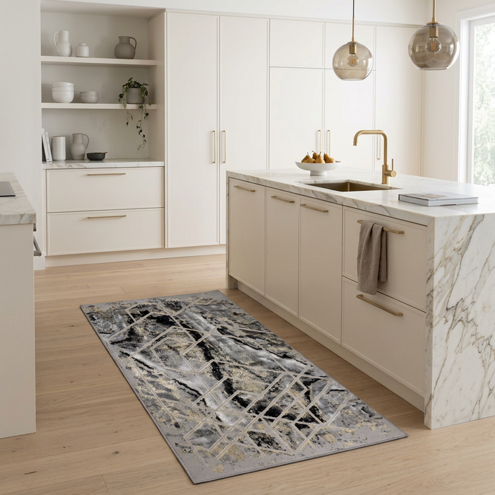 Alin Gold Grey Rug - 05747F