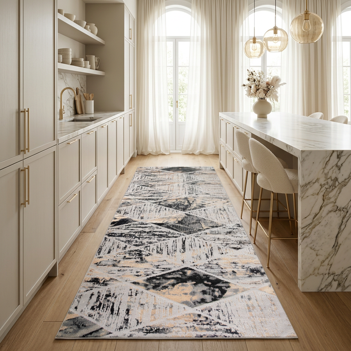 Alin Yellow Grey Rug - 05799F