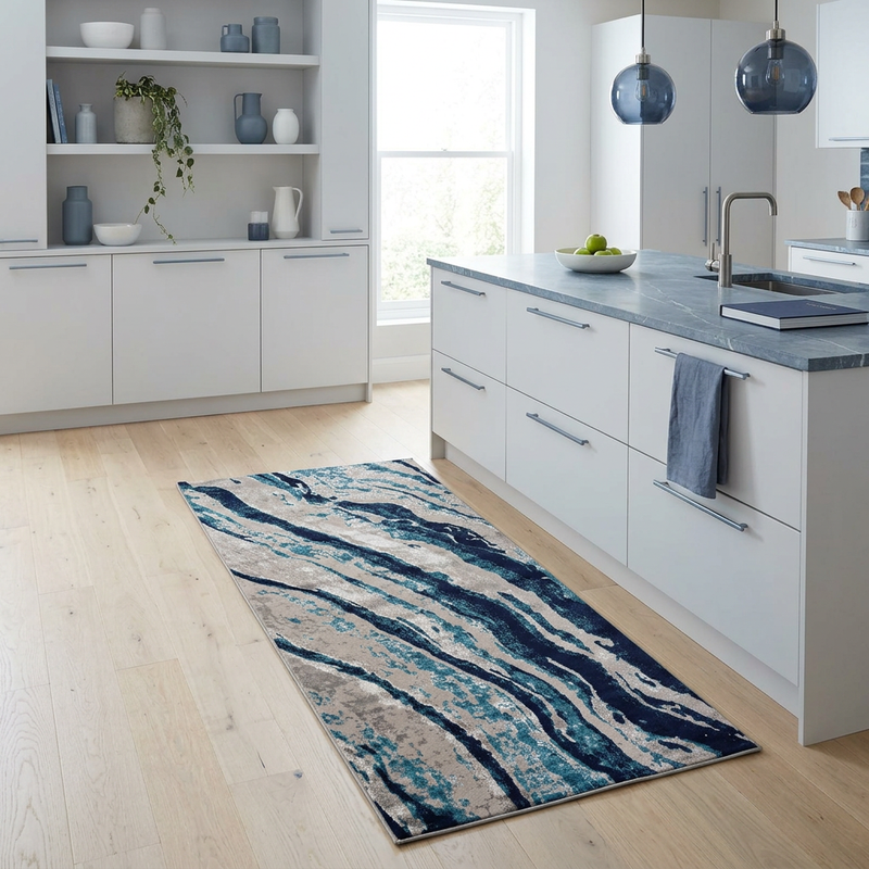 Alin Blue Grey Rug - 06733F