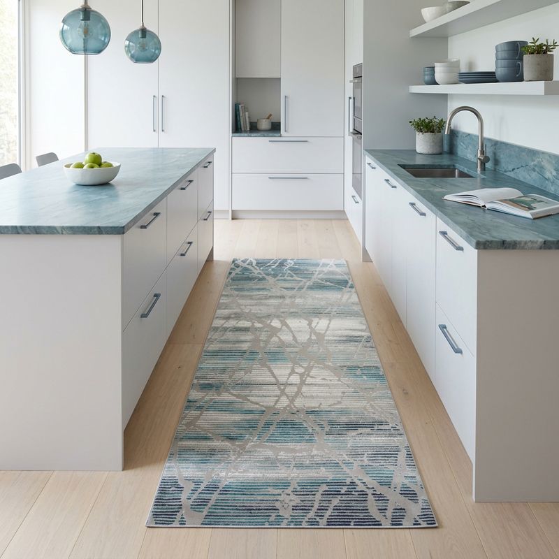 Alin Lyvra Blue Grey Rug