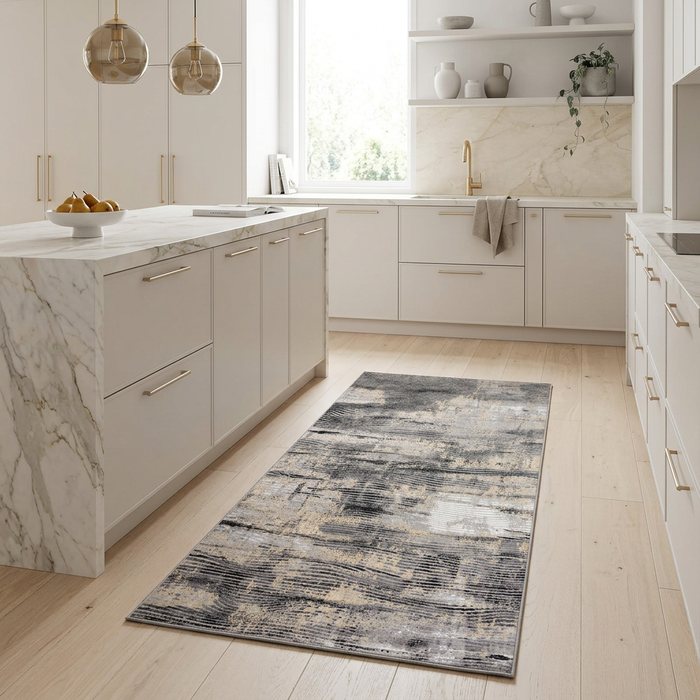 Alin Gold Grey Rug - 04388A