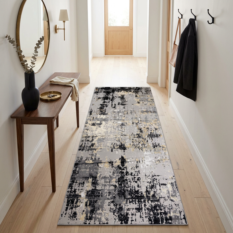 Alin Gold Grey Rug - 04390A