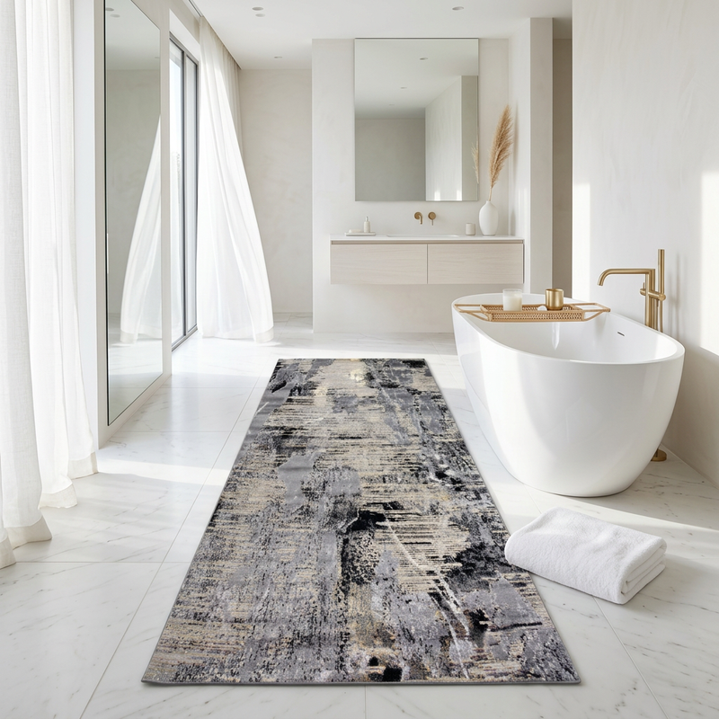 Alin Gold Grey Rug - 04457A