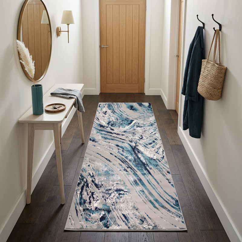 Alin Cafi Blue Rug