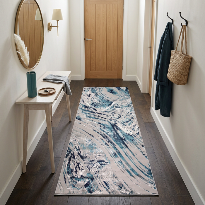 Alin Cafi Blue Rug