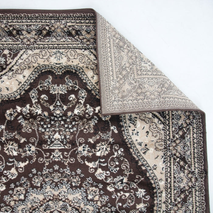 Shiraz Oriental Dark Brown Rug