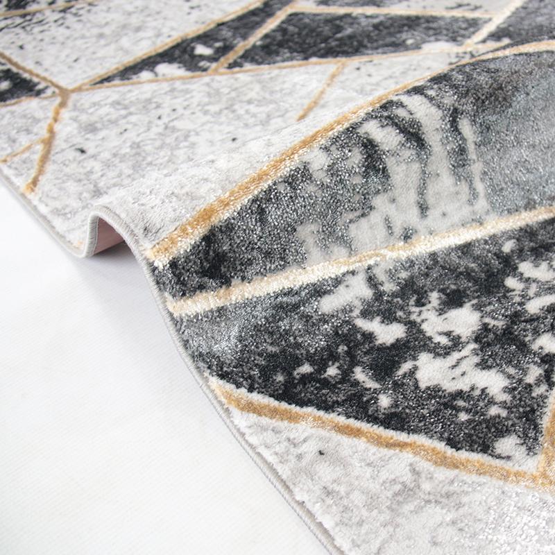 Star Grey Black Rug - LP207