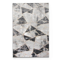 Star Grey Black Rug - LP207