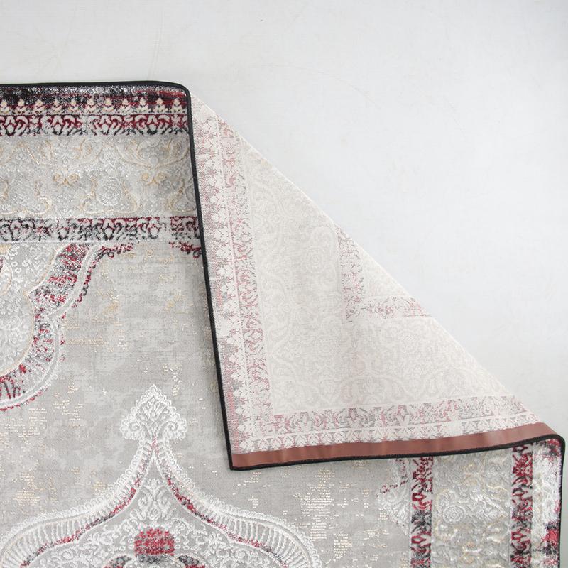 Star Grey Red Black Rug - LP438