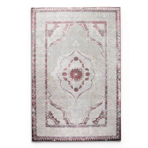 Star Grey Red Black Rug - LP438