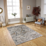 Star Modern Grey Crack Rug - Kristal Carpets