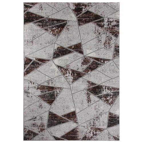Star Modern Black Puzzle Rug