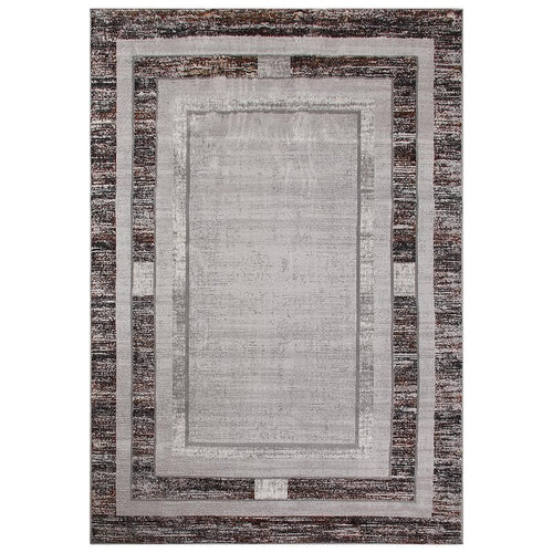 Star Modern Brown D Frame Rug