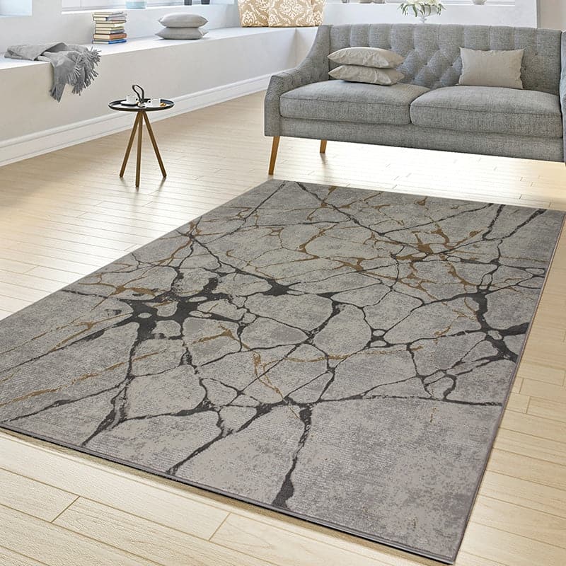 Star Modern Beige Crack Rug - Kristal Carpets