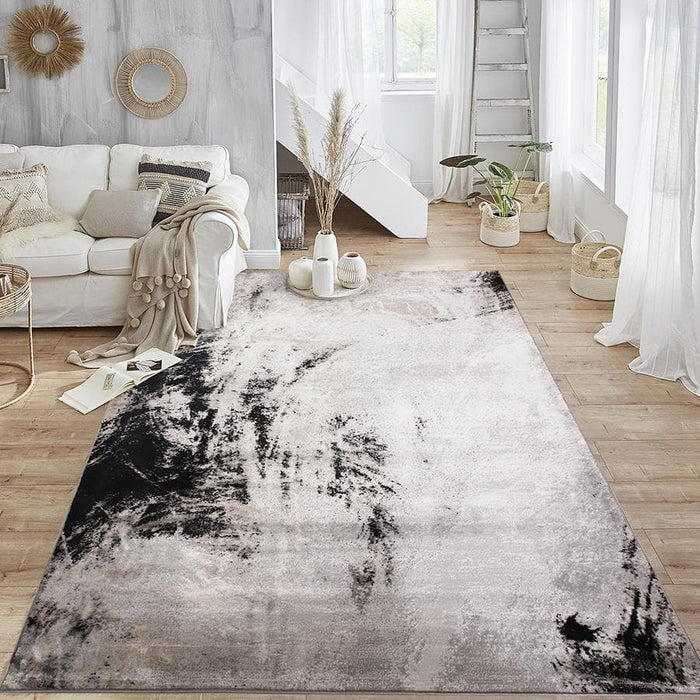 Diva Wing Black Rug - Kristal Carpets