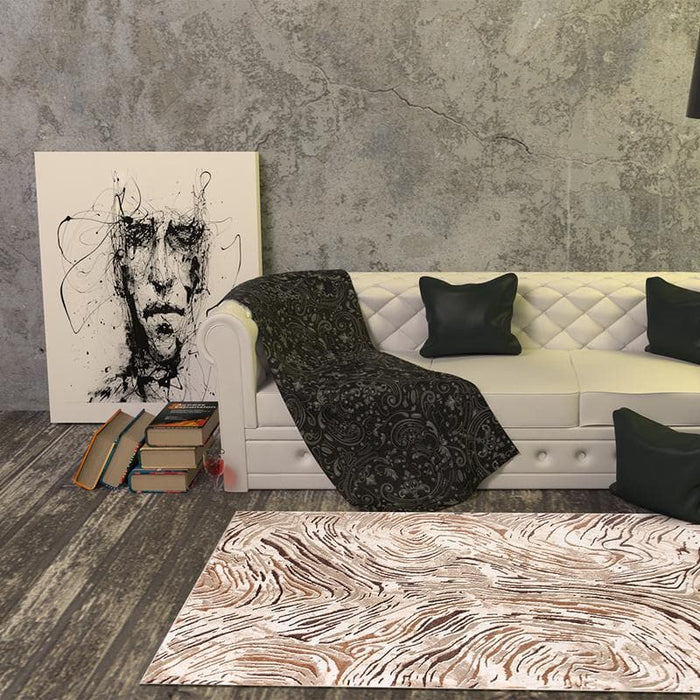 Alin Brown Lake Rug - Kristal Carpets