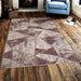 Star Modern Pink Puzzle Rug - Kristal Carpets