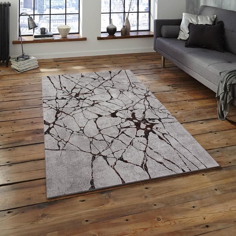 Star Modern Tex Grey Rug - Kristal Carpets