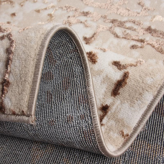 Alin Brown Tex Rug - Kristal Carpets
