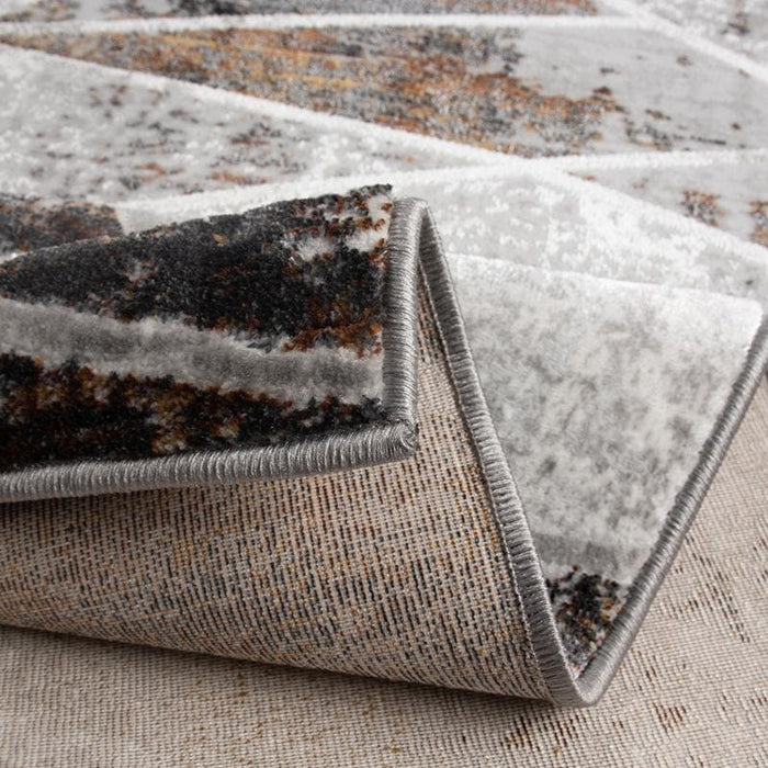 Modern Puzzle Rug Star Modern Black Puzzle Rug - Kristal Carpets