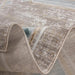 Star Modern Turquoise Frame Rug - Kristal Carpets