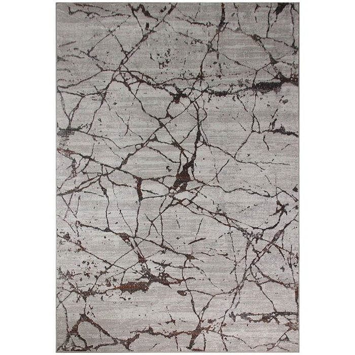 Star Modern Grey Dark Crack Rug - Kristal Carpets
