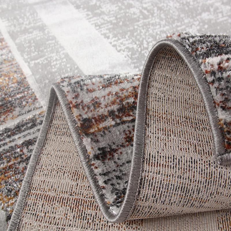Star Modern Brown D Frame Rug - Kristal Carpets