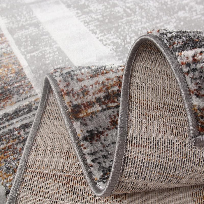 Star Modern Brown D Frame Rug - Kristal Carpets