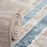 Star Modern Blue Frame Rug - Kristal Carpets