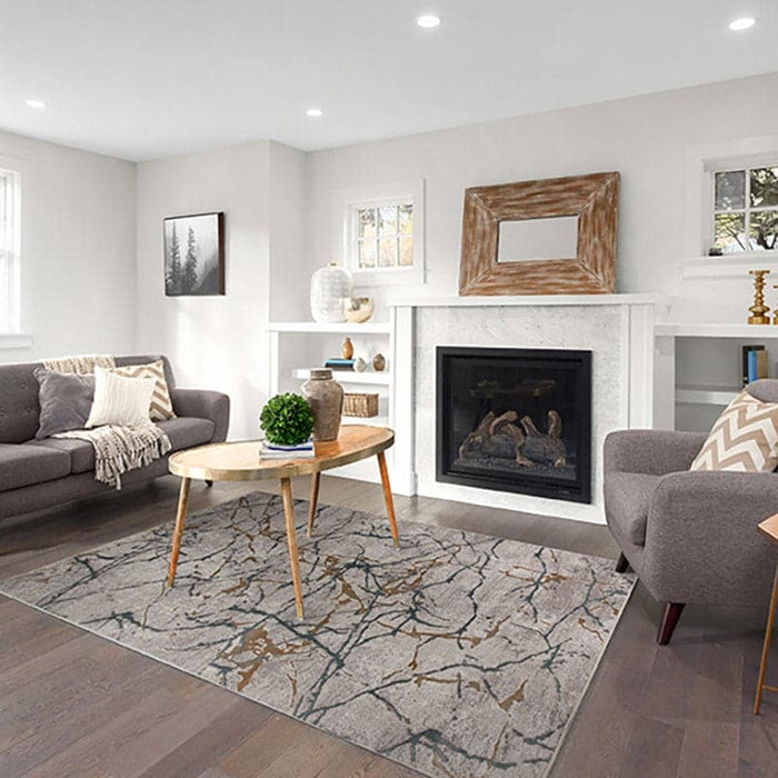 Star Modern Multi Crack Rug - Kristal Carpets