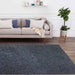 Halhal Polypropylene Shaggy Dark Grey Rug 150x200 - Kristal Carpets