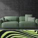 Halhal Polypropylene Shaggy Pistachio Green Rug 150x200 - Kristal Carpets