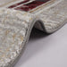 Star Modern Grey Wine Frame Rug - Kristal Carpets