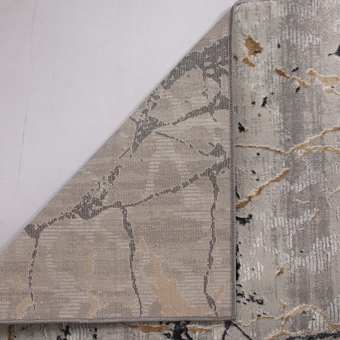 Star Modern Grey Soft Crack Rug - Kristal Carpets