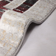 Star Modern Grey Bord Frame Rug - Kristal Carpets