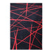 Promo Frieze Red Line Rug 150x200 - Kristal Carpets