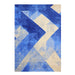 Promo Frieze Blue Arrow Rug 150x200 - Kristal Carpets
