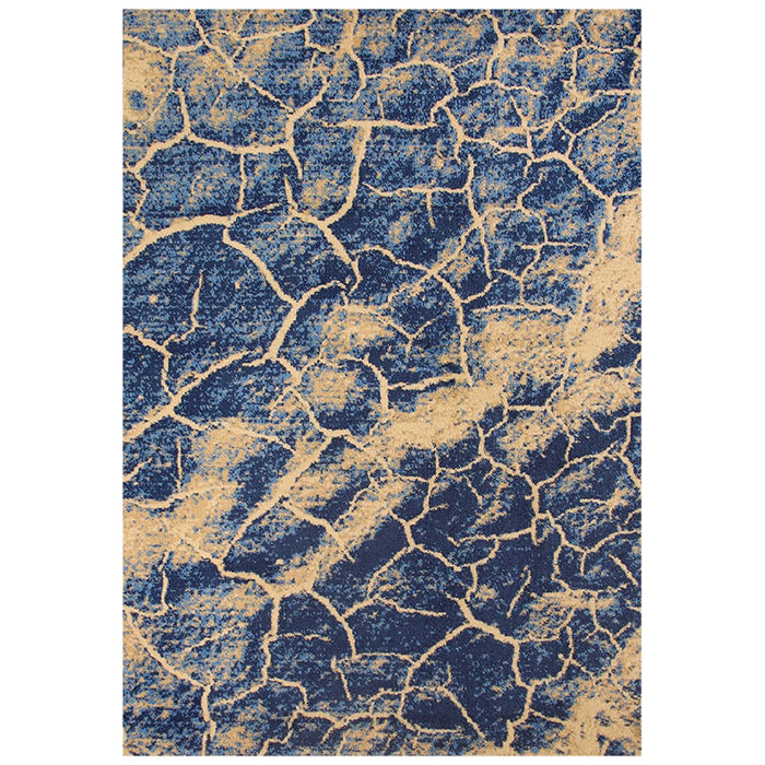 Promo Crack Blue Rug - Kristal Carpets