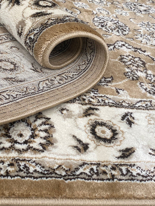 Shiraz Oriental Soft Beige Rug - Kristal Carpets