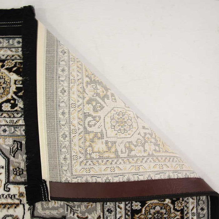 Tena Black Line Rug - Kristal Carpets