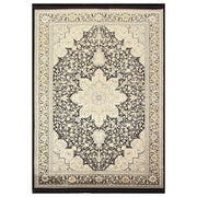 Tena Black Line Rug - Kristal Carpets