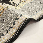 Tena Black Oriental Rug - Kristal Carpets