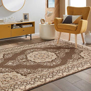 Tena Brown Palace Rug - Kristal Carpets